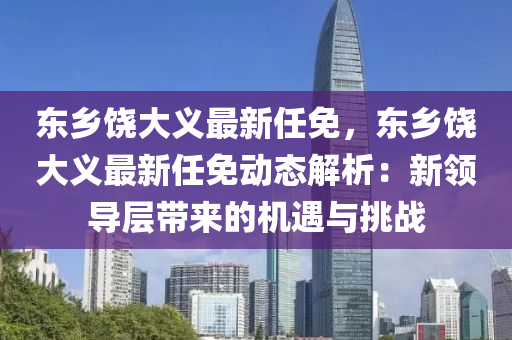 东乡饶大义最新任免，东乡饶大义最新任免动态解析：新领导层带来的机遇与挑战