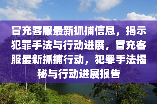 冒充客服最新抓捕信息，揭示犯罪手法与行动进展，冒充客服最新抓捕行动，犯罪手法揭秘与行动进展报告