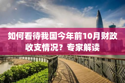 如何看待我国今年前10月财政收支情况？专家解读