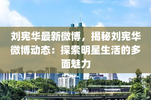 刘宪华最新微博，揭秘刘宪华微博动态：探索明星生活的多面魅力