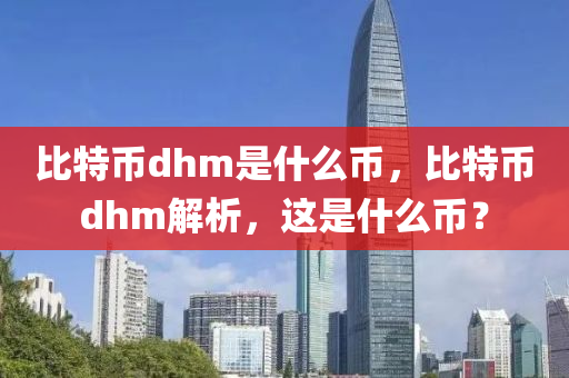 比特币dhm是什么币，比特币dhm解析，这是什么币？