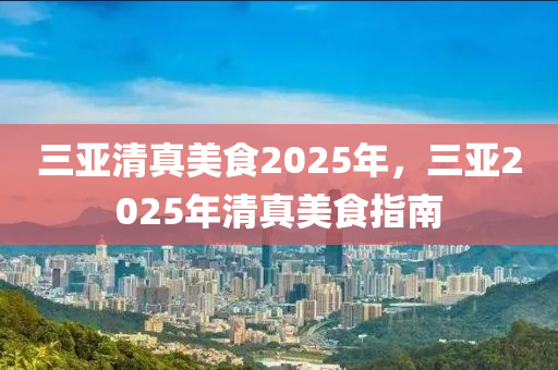 三亚清真美食2025年，三亚2025年清真美食指南