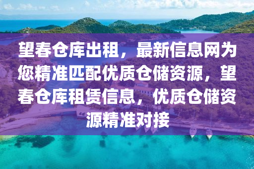 望春仓库出租，最新信息网为您精准匹配优质仓储资源，望春仓库租赁信息，优质仓储资源精准对接