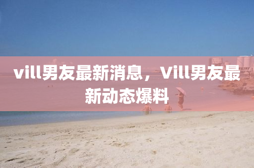 vill男友最新消息，Vill男友最新动态爆料