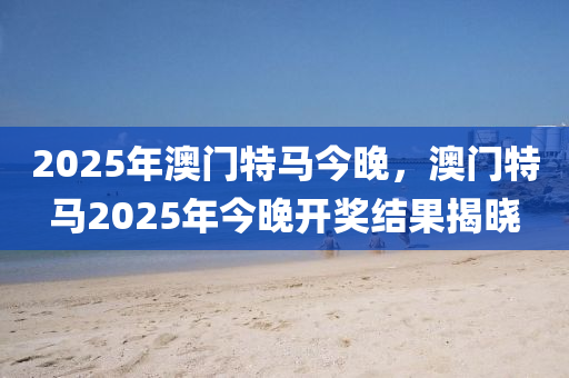 2025年澳门特马今晚，澳门特马2025年今晚开奖结果揭晓