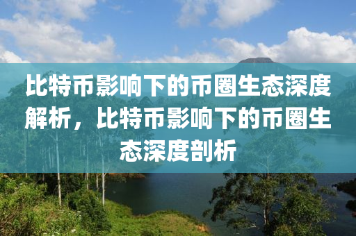 比特币影响下的币圈生态深度解析，比特币影响下的币圈生态深度剖析