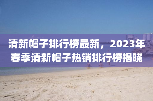 清新帽子排行榜最新，2023年春季清新帽子热销排行榜揭晓