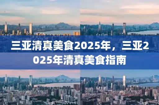 三亚清真美食2025年，三亚2025年清真美食指南