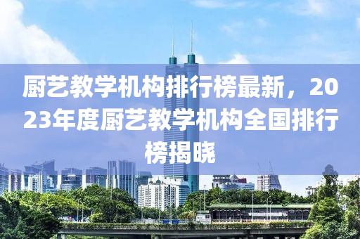 厨艺教学机构排行榜最新，2023年度厨艺教学机构全国排行榜揭晓