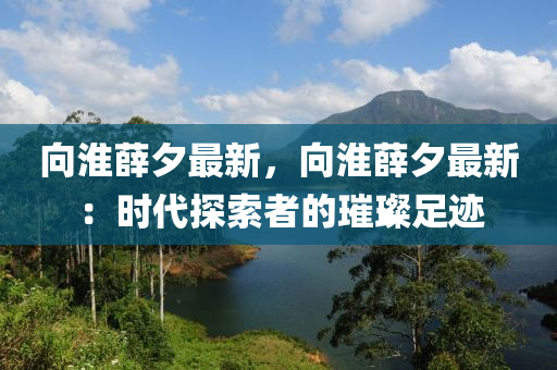 向淮薛夕最新，向淮薛夕最新：时代探索者的璀璨足迹