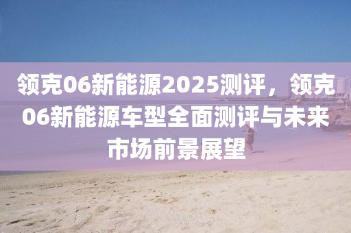 领克06新能源2025测评，领克06新能源车型全面测评与未来市场前景展望