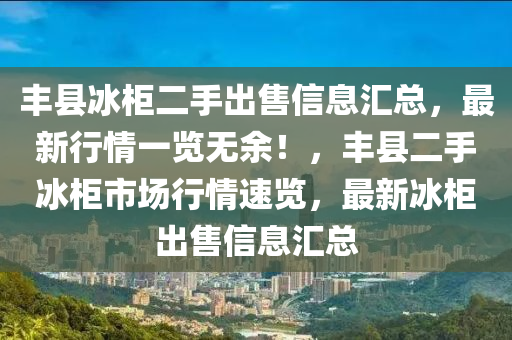 丰县冰柜二手出售信息汇总，最新行情一览无余！，丰县二手冰柜市场行情速览，最新冰柜出售信息汇总