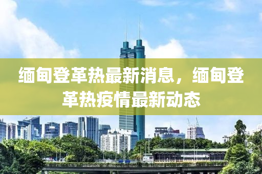 缅甸登革热最新消息，缅甸登革热疫情最新动态